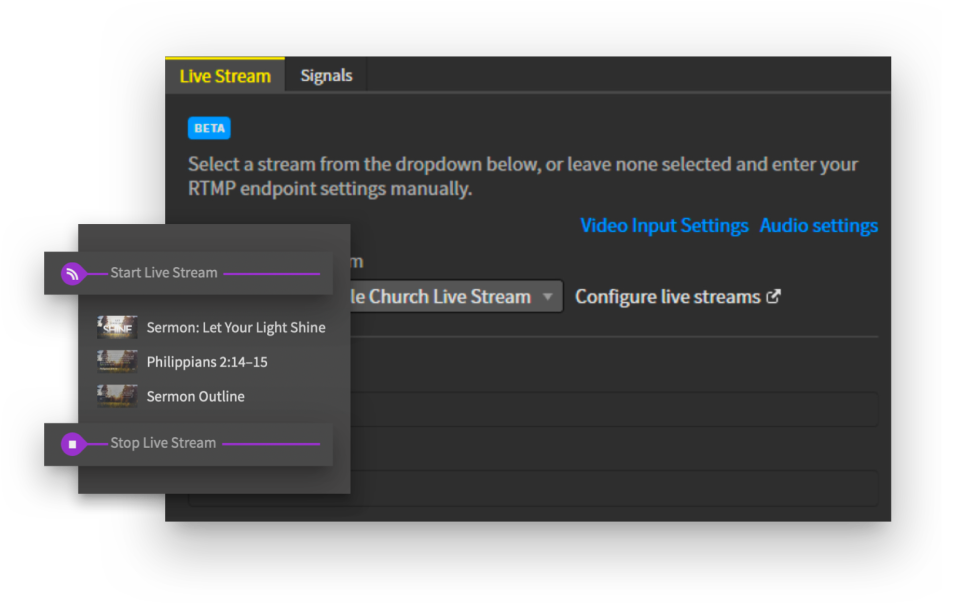 screenshot of Proclaim by Logos